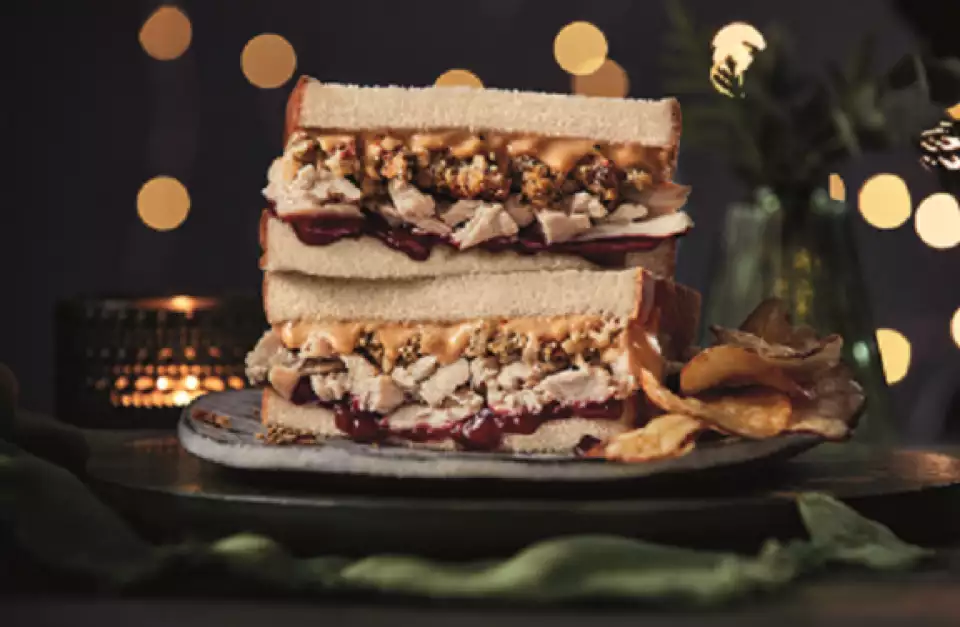 It’s beginning to taste a lot like Christmas... Christmas sandwiches, starting at £2.50, available now at Asda
